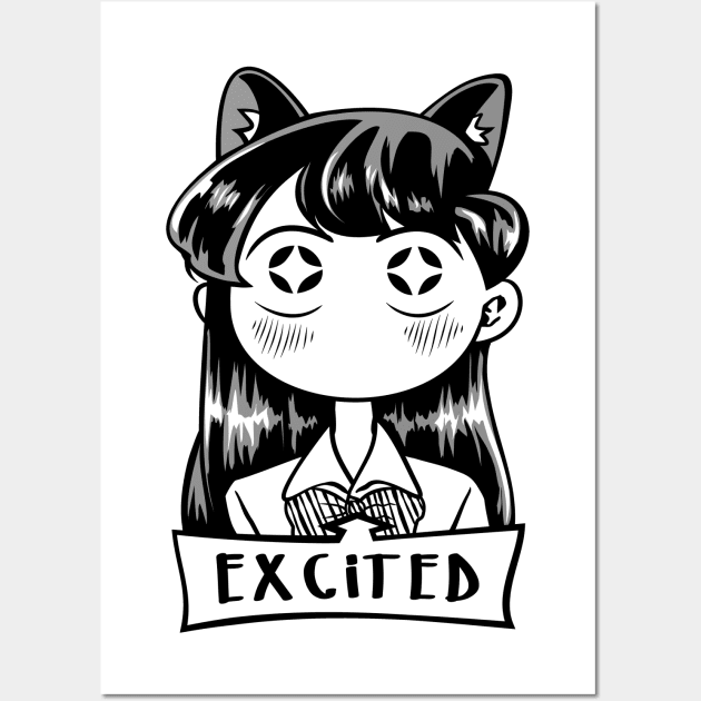 Komi-san Excited Wall Art by gamergeek